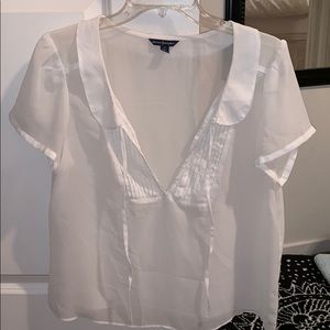 American eagle sheer collared shirt
